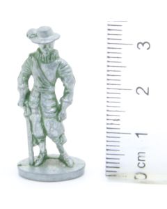 Ferrero Kinder Ü-Ei Soldatini Metallfiguren Musketiere - E28 35mm Eisen Green