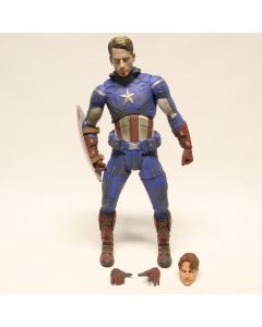 NECA Captain America Battle Damaged Marvel Avengers 18" 45cm Action Figure 1/4