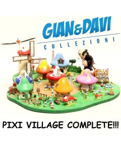 Pixi Schtroumpfs Village complete in Box all 24 pieces!!