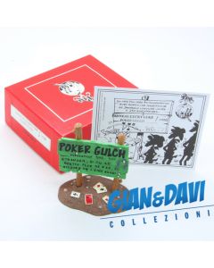 PP 6500 Lucky Luke Panneau Poker Gulch