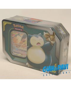 Pokemon IT Eevee & Snorlax GX Tag Team Tin Ferro Sealed