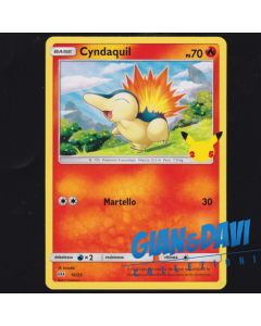 2021 Pokemon Mcdonald's 25th Anniversary ITALIANO 10/25 Cyndaquil