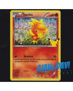 2021 Pokemon Mcdonald's 25th Anniversary ITALIANO 11/25 Torchic Holo