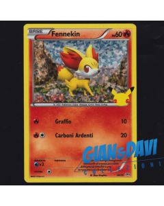 2021 Pokemon Mcdonald's 25th Anniversary ITALIANO 14/25 Fennekin Holo