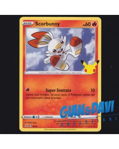 2021 Pokemon Mcdonald's 25th Anniversary ITALIANO 16/25 Scorbunny