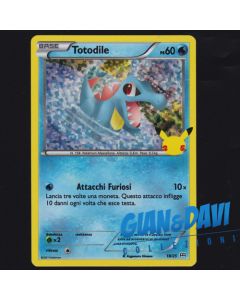2021 Pokemon Mcdonald's 25th Anniversary ITALIANO 18/25 Totodile Holo