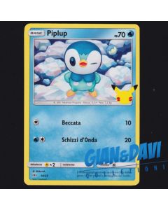 2021 Pokemon Mcdonald's 25th Anniversary ITALIANO 20/25 Piplup
