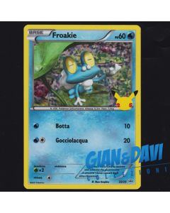 2021 Pokemon Mcdonald's 25th Anniversary ITALIANO 22/25 Froakie Holo
