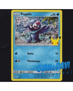 2021 Pokemon Mcdonald's 25th Anniversary ITALIANO 23/25 Popplio Holo