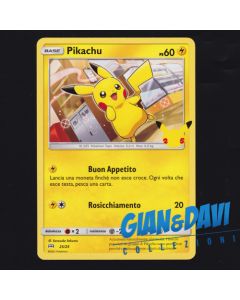 2021 Pokemon Mcdonald's 25th Anniversary ITALIANO 25/25 Pikachu