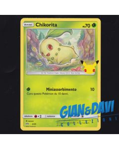 2021 Pokemon Mcdonald's 25th Anniversary ITALIANO 2/25 Chikorita