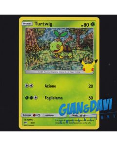 2021 Pokemon Mcdonald's 25th Anniversary ITALIANO 4/25 Turtwig Holo