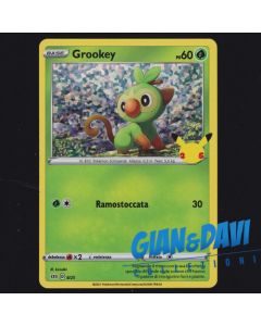 2021 Pokemon Mcdonald's 25th Anniversary ITALIANO 8/25 Grookey Holo