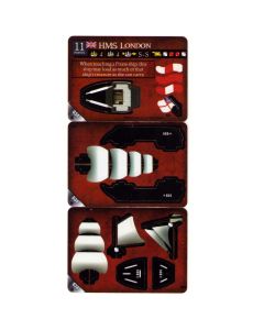 POTCC 034 HMS London 3 cards