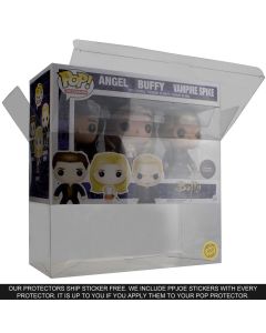 PPJoe 3 Pack (triple) Pop Funko Protector 16.5h x 23w x 11d