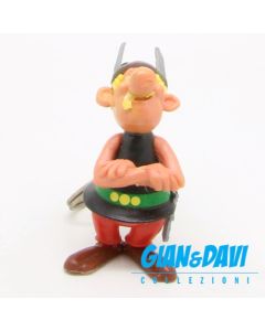 Personaggio in Plastica Asterix Ajax Portachiavi non completo rotto 5,5cm