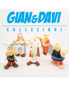 Personaggi in PVC Asterix Maia + Borges 1985 Serie completa 5 Personaggi 5-6cm