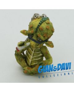 E.S.S.L. Ceramica Rasta Rastaman Marijuana Portachiavi - 9801 Alieno che Fuma