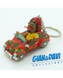 E.S.S.L. Ceramica Rasta Rastaman Marijuana Portachiavi - 9813 Uomo in Auto