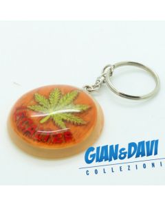 E.S.S.L. Rasta Rastaman Marijuana Portachiavi - 9814 Foglia tonda in plastica