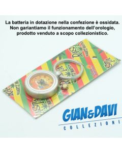 E.S.S.L. Rasta Rastaman Marijuana Portachiavi - 9815 Orologio Vola su nuvola