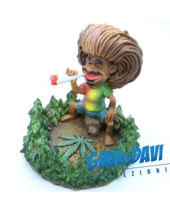 E.S.S.L. Soprammobili Ceramica Rasta Rastaman Marijuana - 101314 Posacenere Uomo gigante in Pineta