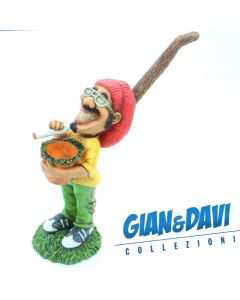 E.S.S.L. Soprammobili Ceramica Rasta Rastaman Marijuana - 1778 Pipa Uomo in piedi