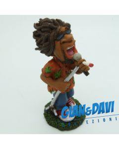 E.S.S.L. Soprammobili Ceramica Rasta Rastaman Marijuana - 2809 Cantante