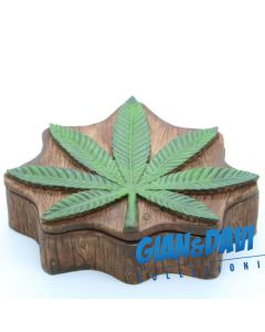 E.S.S.L. Soprammobili Ceramica Rasta Rastaman Marijuana - 5238 Contenitore Foglia