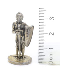 Ferrero Kinder Ü-Ei Soldatini Metallfiguren Ritter - C16 35mm Eisen Messing