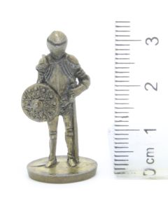 Ferrero Kinder Ü-Ei Soldatini Metallfiguren Ritter - C17 35mm Messing