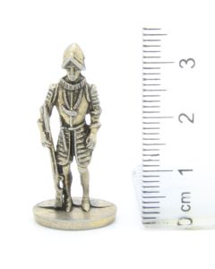 Ferrero Kinder Ü-Ei Soldatini Metallfiguren Ritter - C18 35mm Messing Eisen