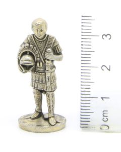 Ferrero Kinder Ü-Ei Soldatini Metallfiguren Romer - B10 35mm Messing Eisen