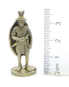 Ferrero Kinder Ü-Ei Soldatini Metallfiguren Romer - B11 35mm Messing