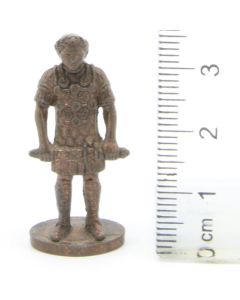 Ferrero Kinder Ü-Ei Soldatini Metallfiguren Romer - B8 35mm Kupfer Dark