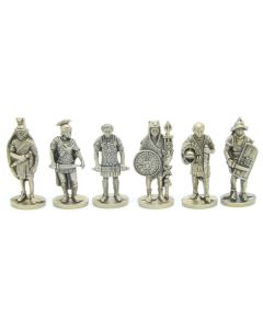 Ferrero Kinder Ü-Ei Soldatini Metallfiguren Romer - SAT 35mm Messing Eisen