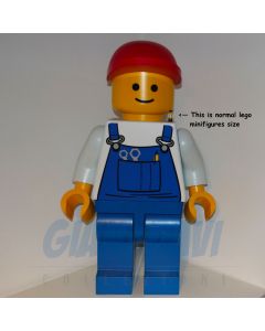 1999 Lego Construction Worker "Minifigure" 39" 1mt by Frank Mayer