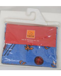 Tintin Linge de Maison Taie de Traversin 1997 Vintage 86 x 185cm