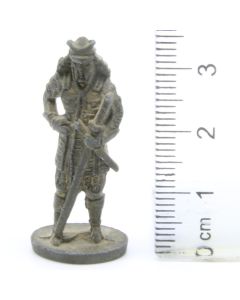 Ferrero Kinder Ü-Ei Soldatini Metallfiguren Samurai 1150 1600 - G41 35mm Messing Dark