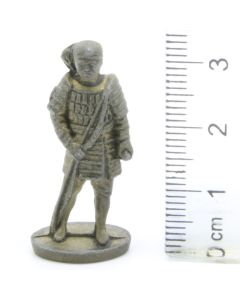 Ferrero Kinder Ü-Ei Soldatini Metallfiguren Samurai 1150 1600 - G42 35mm Messing Dark