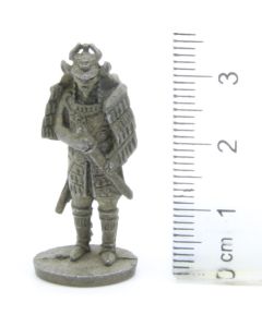 Ferrero Kinder Ü-Ei Soldatini Metallfiguren Samurai 1150 1600 - H43 35mm Messing Dark