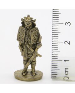 Ferrero Kinder Ü-Ei Soldatini Metallfiguren Samurai 1150 1600 - H44 35mm Messing