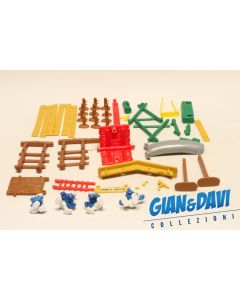Smurfs Puffi Schtroumpf Schleich 4.0713 Playground Playset da Recupero