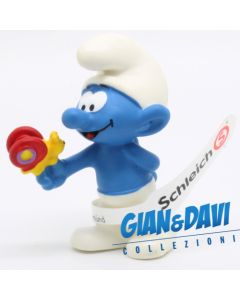 Schleich Puffi 2.0818 Puffo con Farfalla