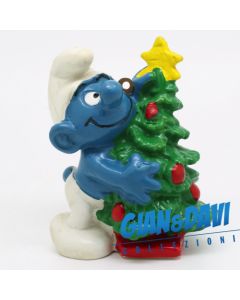 The Smurfs Schleich 5.1901 Christmas Tree HK81DK 2A (A)