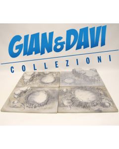 Eco Moon Space 1900 W.Germany Diorami per paesaggi lunari tipo Puffi Astrosniks