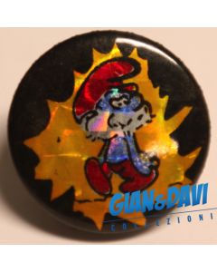 SM_PIN_BU_L 25mm Glitter Grande Puffo