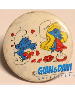 SM_PIN_BU_L 25mm Innamorato con Puffetta