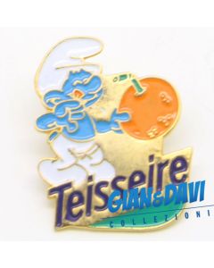 SM_PIN_M Teisseire 1993 - Smurf with Orange