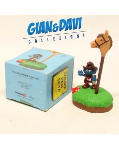 Smurfs Puffi Schlümpfe Schtroumpf Schleich Smurf Pen Set 7905 CowBoy Wallace